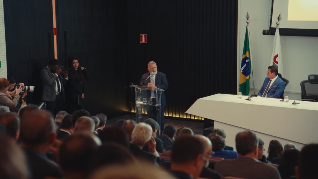 Auditório da sede da CNI durante a cerimônia de posse da CBIC 2026-2029, em Brasília